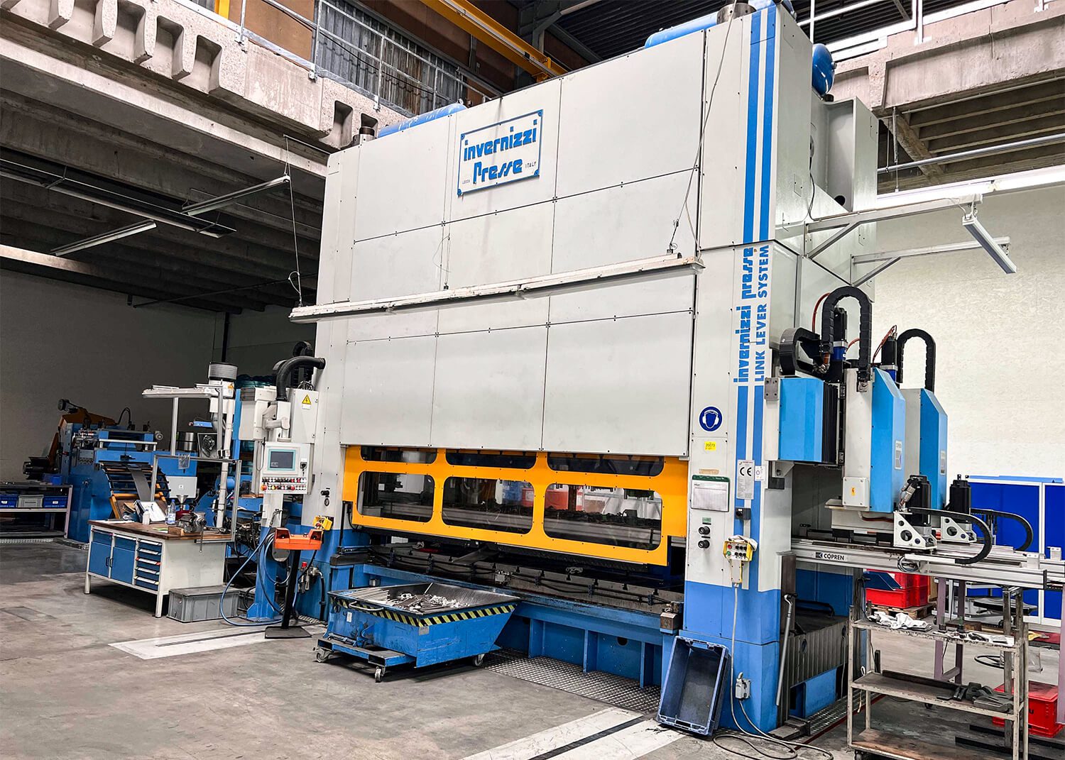 PSV GmbH - Pressen – Service & Vertrieb - Maschinenverlagerung - 400t Invernizzi Presse