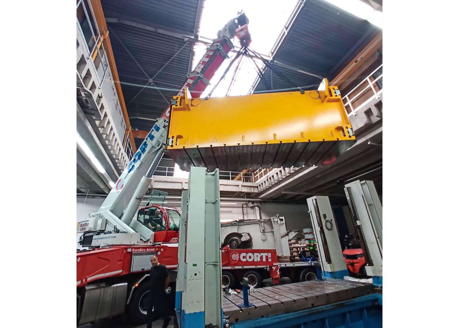 PSV GmbH - Pressen – Service & Vertrieb - Maschinenverlagerung - 400t Invernizzi Presse
