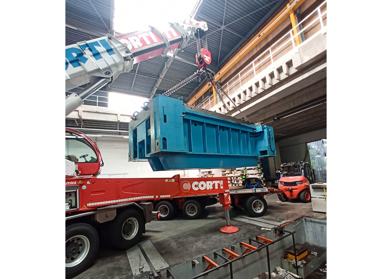 PSV GmbH - Pressen – Service & Vertrieb - Maschinenverlagerung - 400t Invernizzi Presse