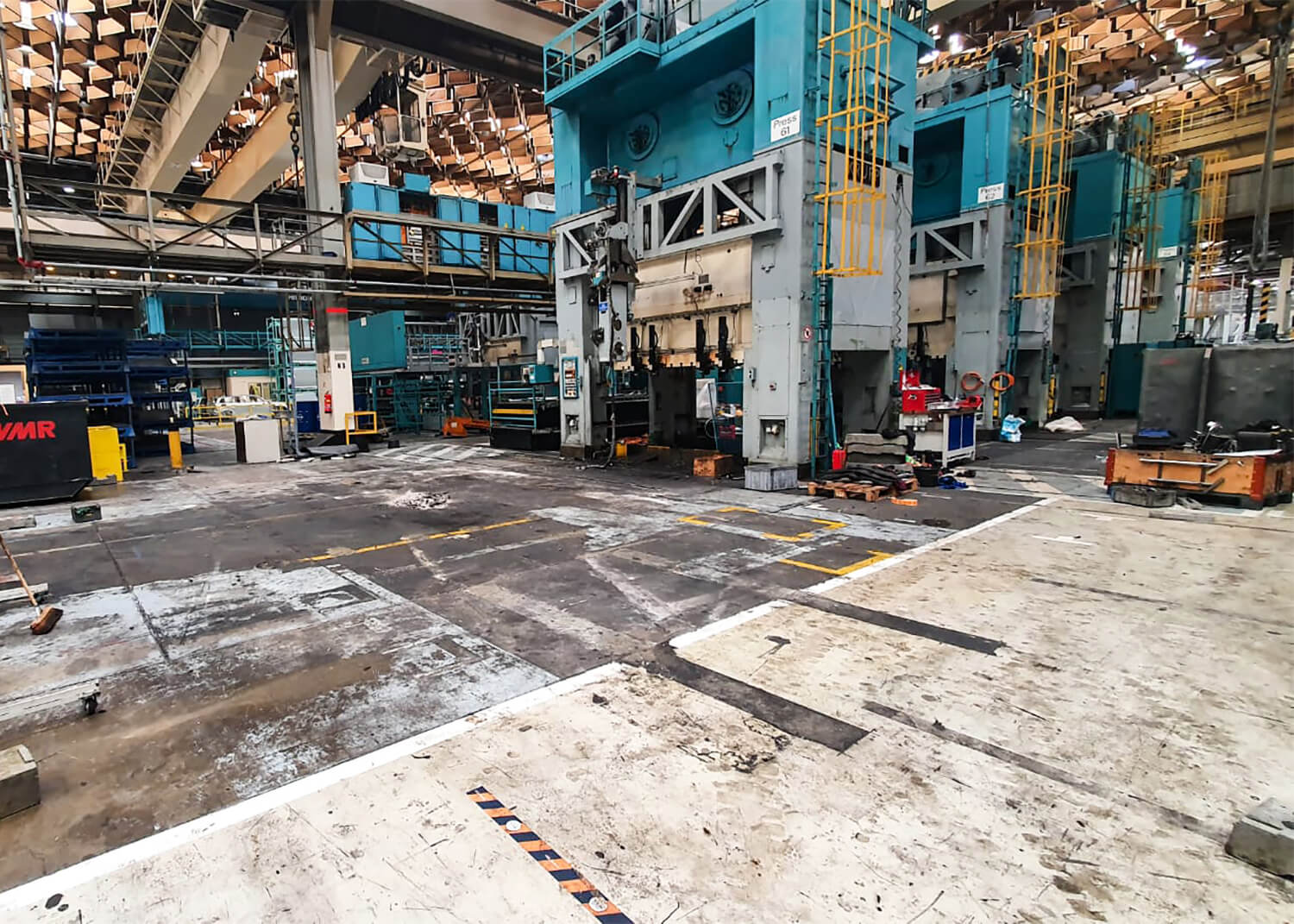 PSV GmbH - Pressen – Service & Vertrieb - Maschinenverlagerung - 800t KRUPP Ptressenstraße