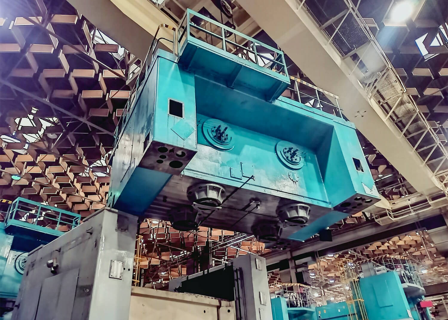 PSV GmbH - Pressen – Service & Vertrieb - Maschinenverlagerung - 800t KRUPP Pressenstraße