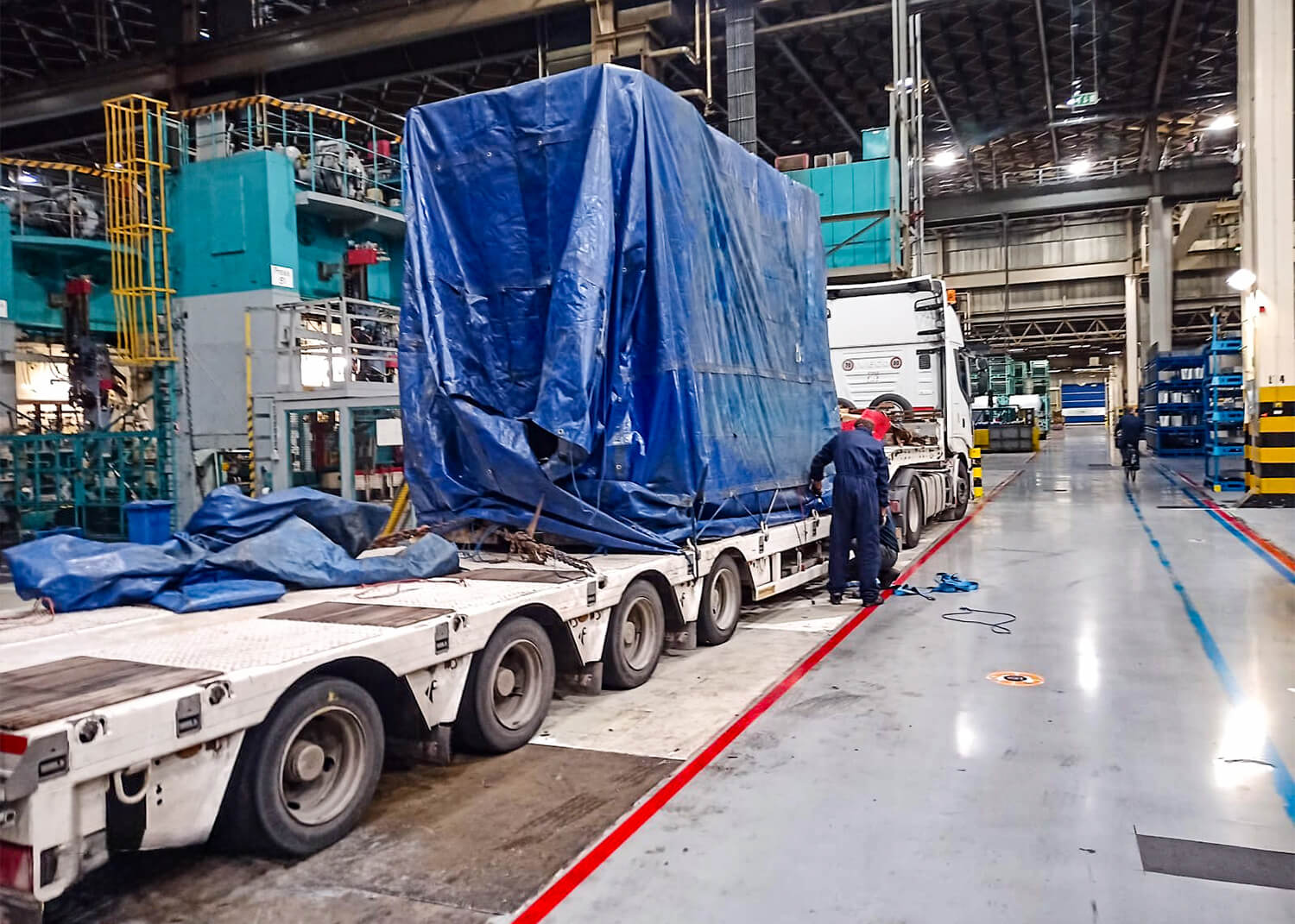 PSV GmbH - Pressen – Service & Vertrieb - Maschinenverlagerung - 800t KRUPP Pressenstraße