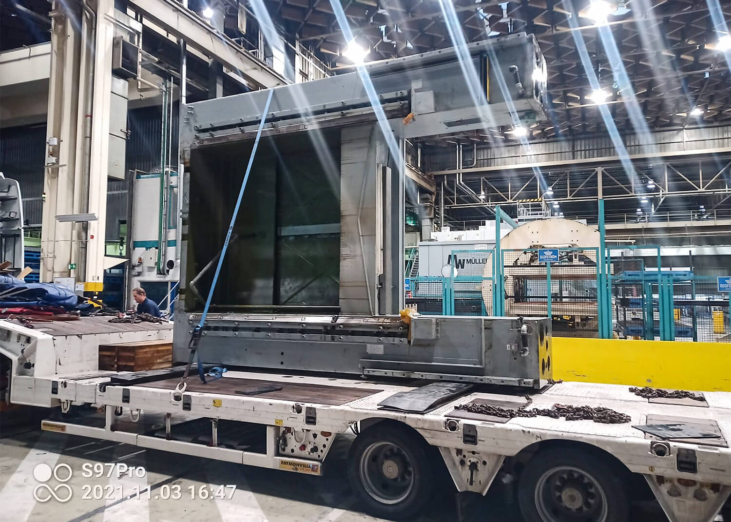 PSV GmbH - Pressen – Service & Vertrieb - Maschinenverlagerung - 800t KRUPP Pressenstraße