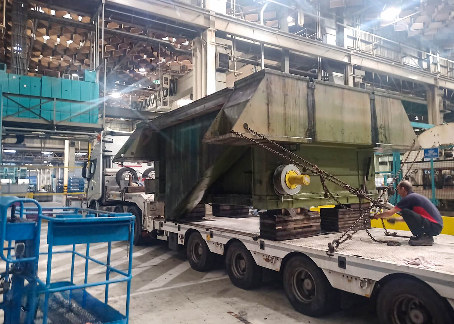 PSV GmbH - Pressen – Service & Vertrieb - Maschinenverlagerung - 800t KRUPP Pressenstraße