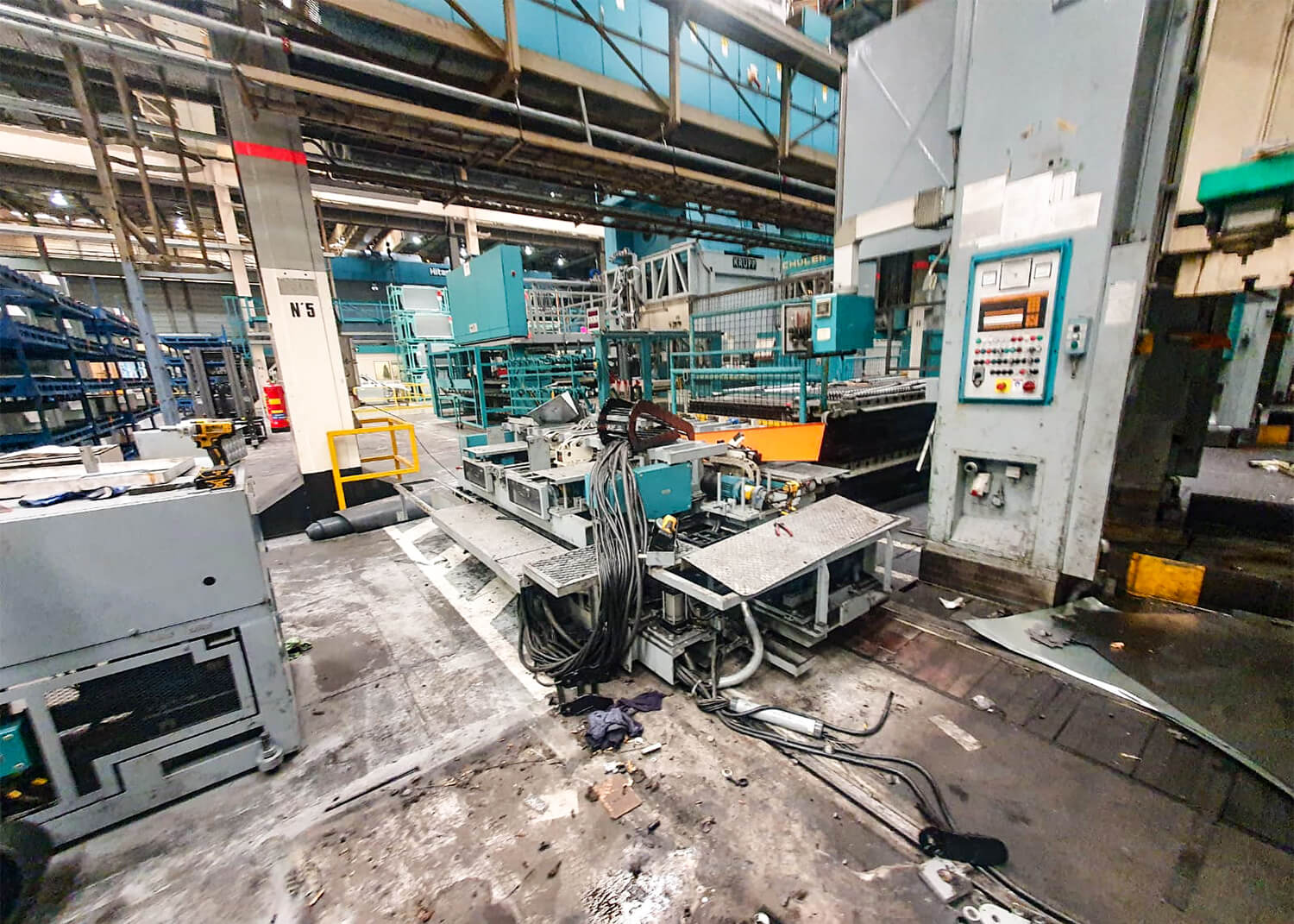 PSV GmbH - Pressen – Service & Vertrieb - Maschinenverlagerung - 800t KRUPP Pressenstraße