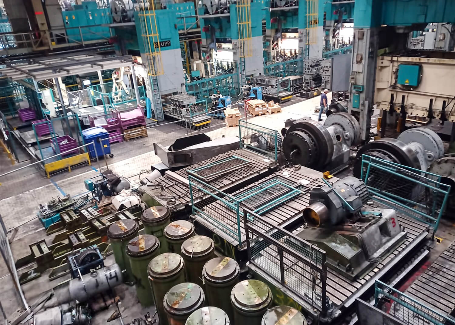 PSV GmbH - Pressen – Service & Vertrieb - Maschinenverlagerung - 800t KRUPP Pressenstraße
