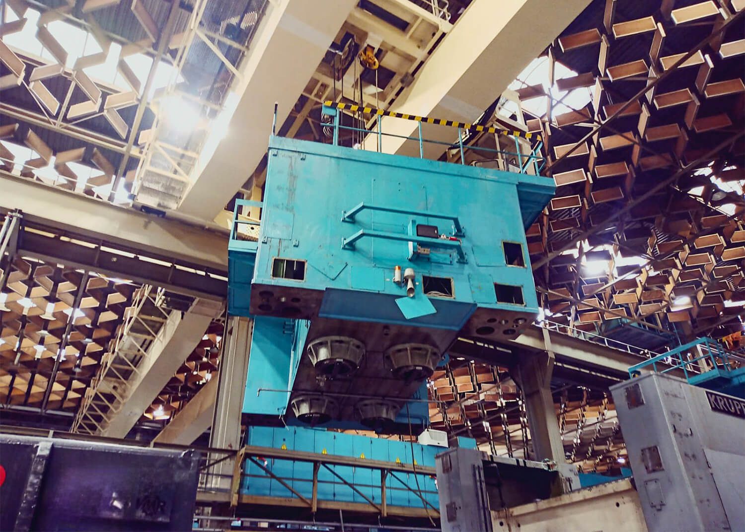 PSV GmbH - Pressen – Service & Vertrieb - Maschinenverlagerung - 800t KRUPP Pressenstraße