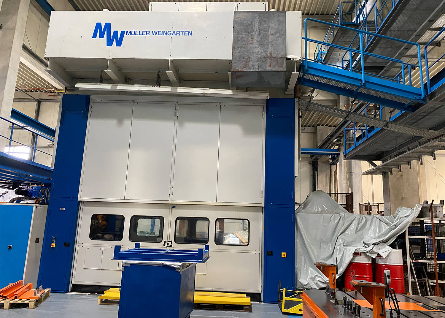 PSV GmbH - Pressen – Service & Vertrieb - Maschinenverlagerung - 800t Weingarten Presse