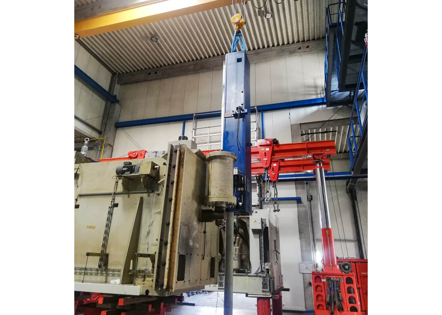 PSV GmbH - Pressen – Service & Vertrieb - Maschinenverlagerung - 800t Weingarten Presse