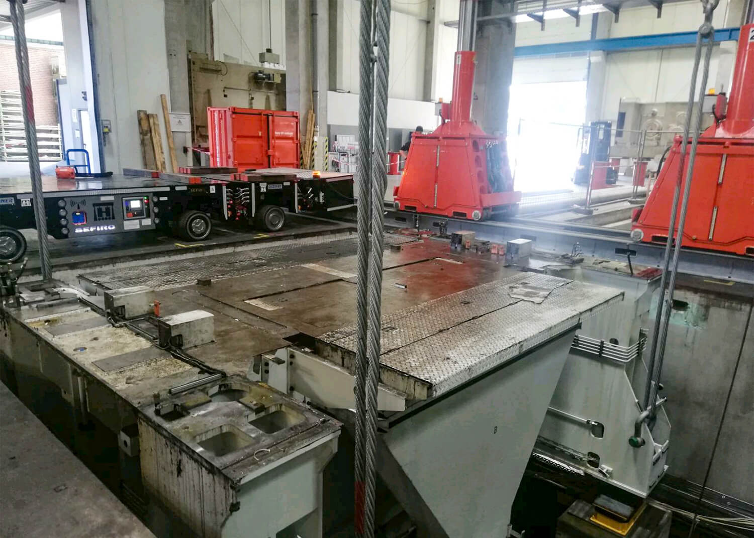 PSV GmbH - Pressen – Service & Vertrieb - Maschinenverlagerung - 800t Weingarten Presse