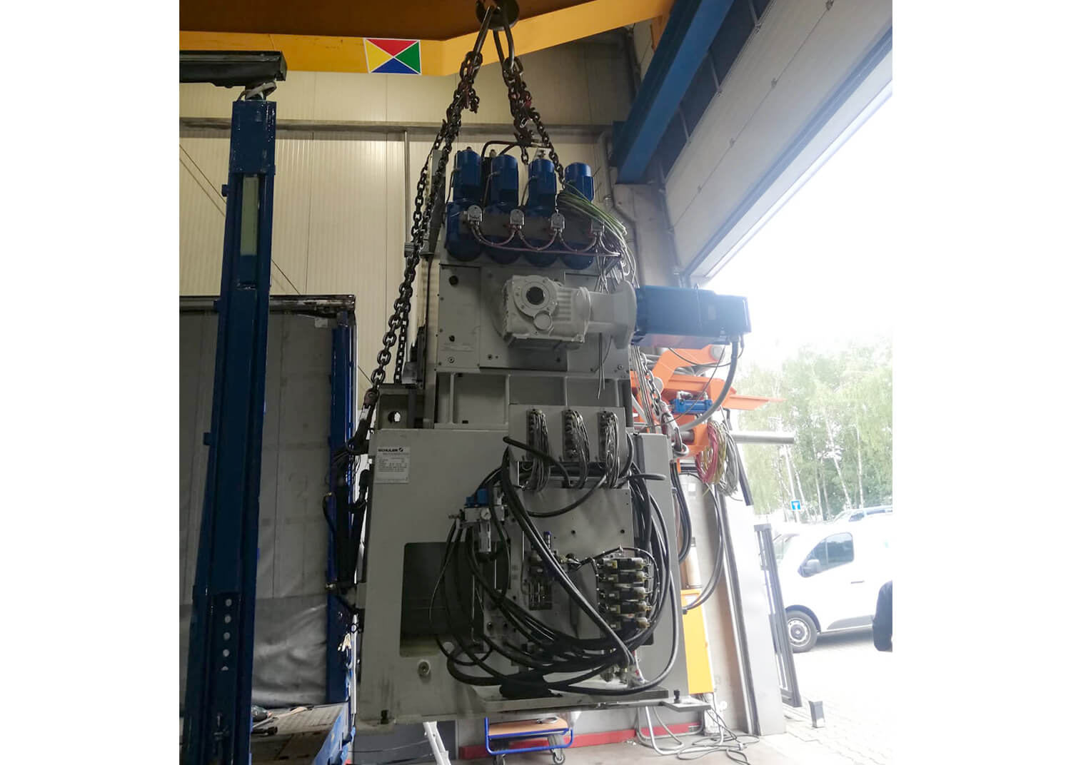 PSV GmbH - Pressen – Service & Vertrieb - Maschinenverlagerung - 800t Weingarten Presse